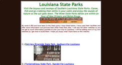 Desktop Screenshot of louisianastateparks.net